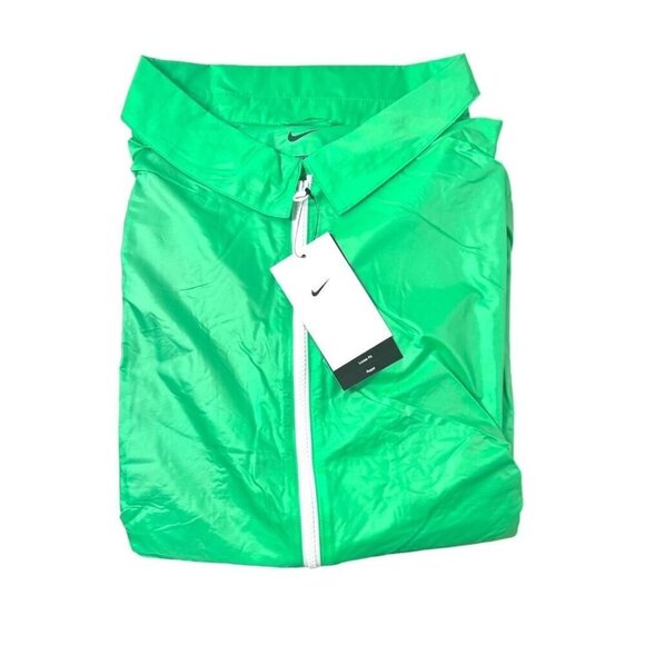 Nike Mens Green Full Zip Up Light Water Repellent Pockets Golf Jacket Sz XL New - Picture 3 of 12